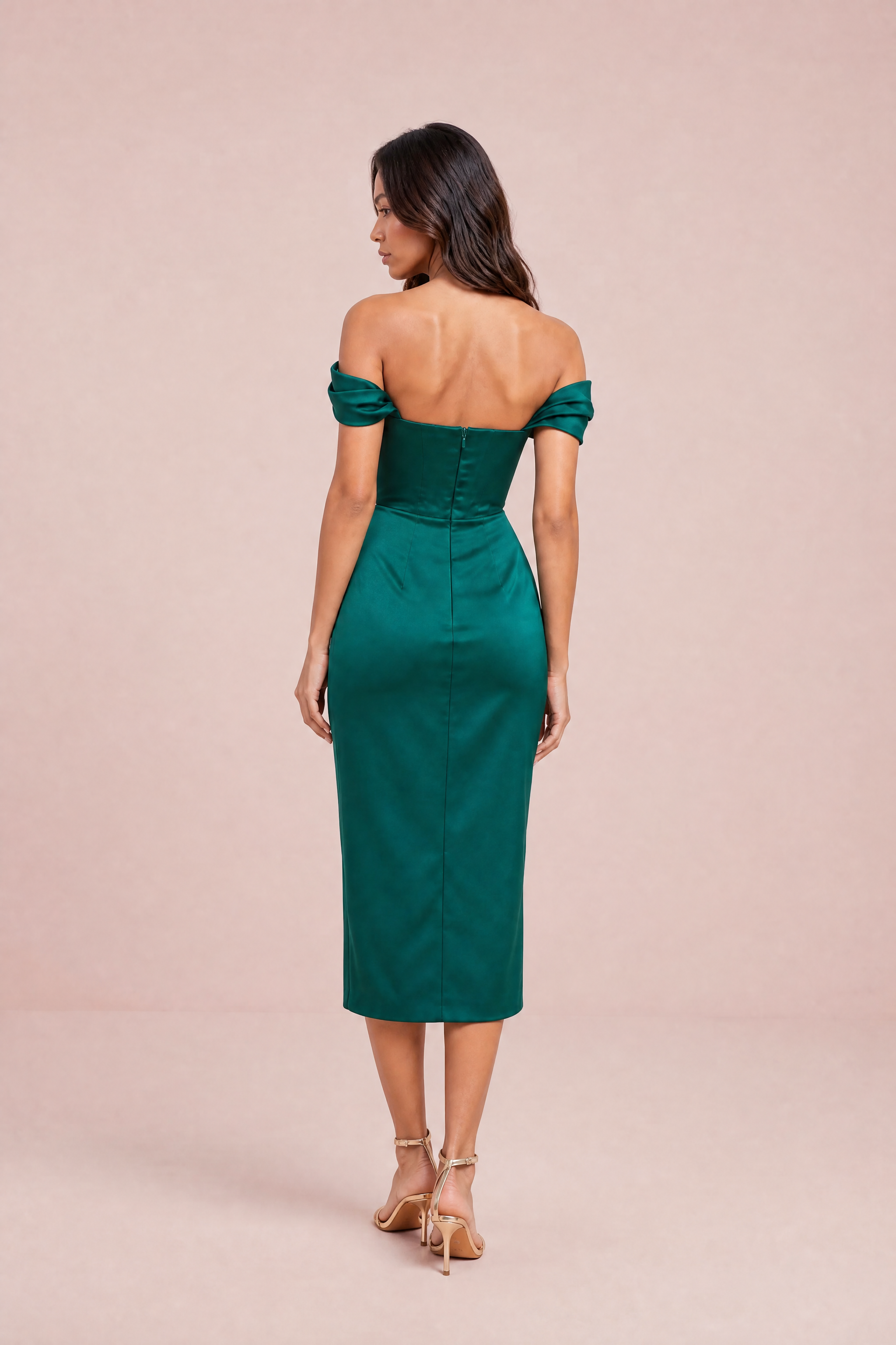 Robe bustier à fente haute | Vue de dos | Lounelle Paris