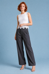 Lace Wide-Strap Top