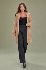 Gilet ample col châle | Vue en mouvement | Lounelle Paris
