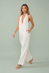 Relaxed Halter-Neck Jumpsuit