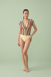 Body décolleté V dos nu | Vue de face | Lounelle Paris