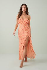 Cross-Back Strappy Maxi Dress