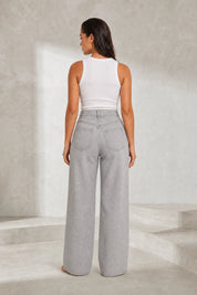 Jean taille haute jambe large | Lounelle Paris
