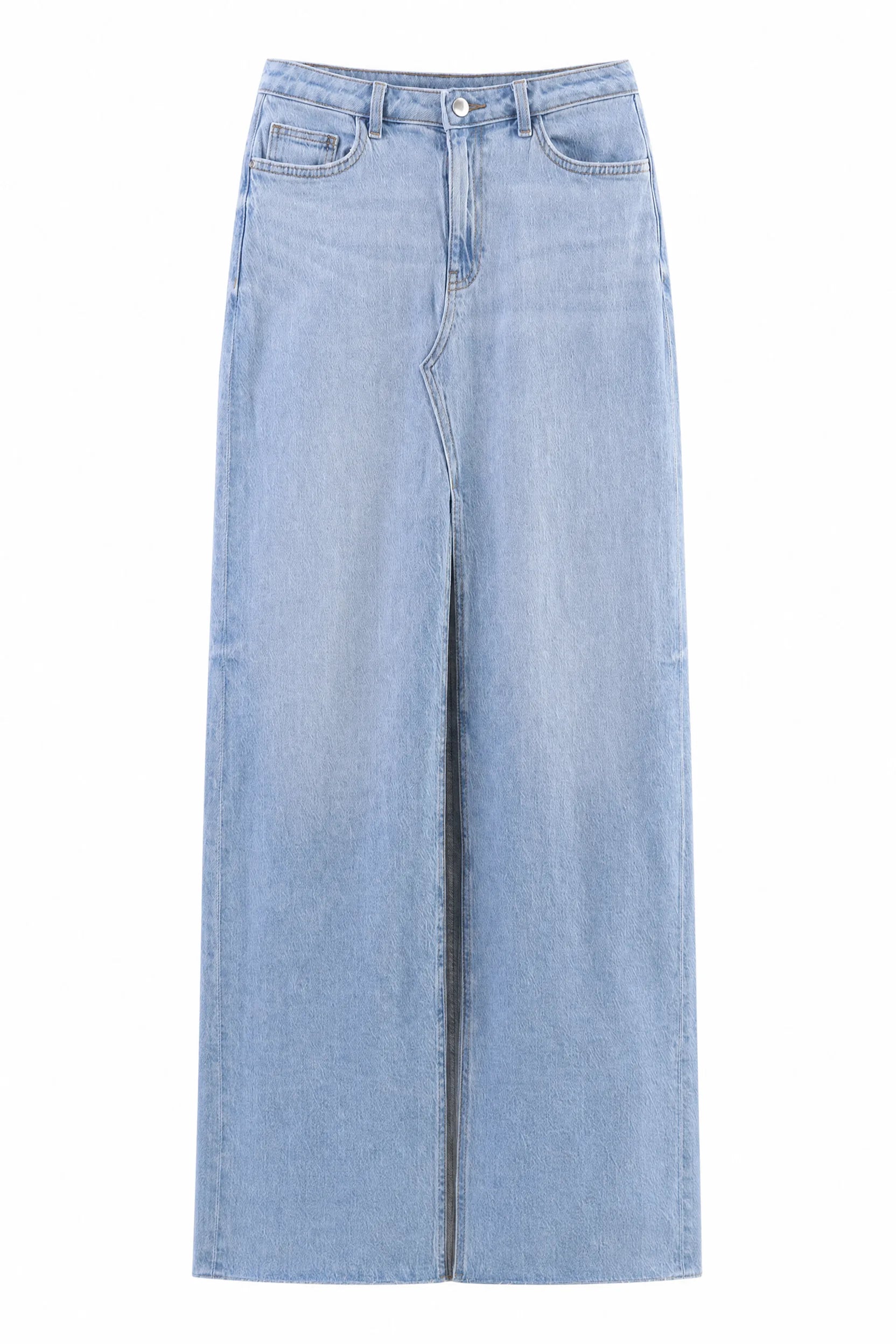 Jupe en jean longue fendue | Lounelle Paris