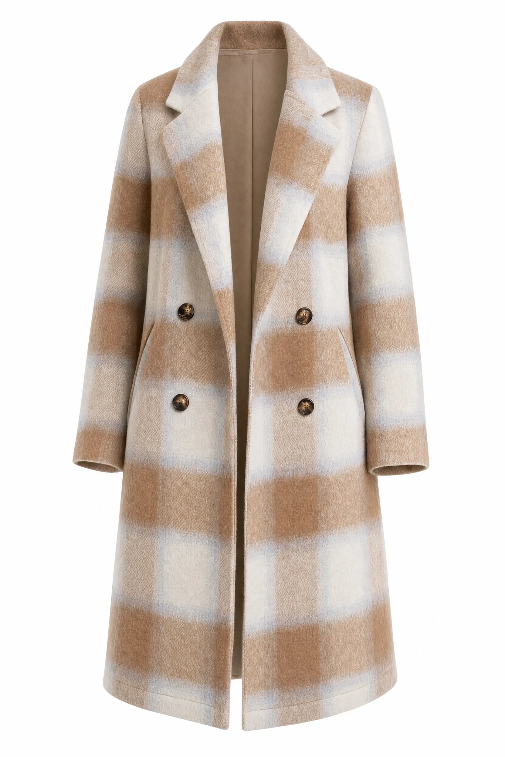 Manteau long à carreaux | Lounelle Paris