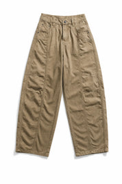 Pantalon cargo ample taille mi-haute | Lounelle Paris