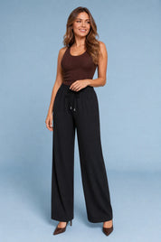 Pantalon droit coupe ample | Variante Noir | Lounelle Paris