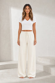 Pantalon large à cordon | Lounelle Paris