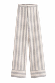 Pantalon large rayé taille haute | Lounelle Paris