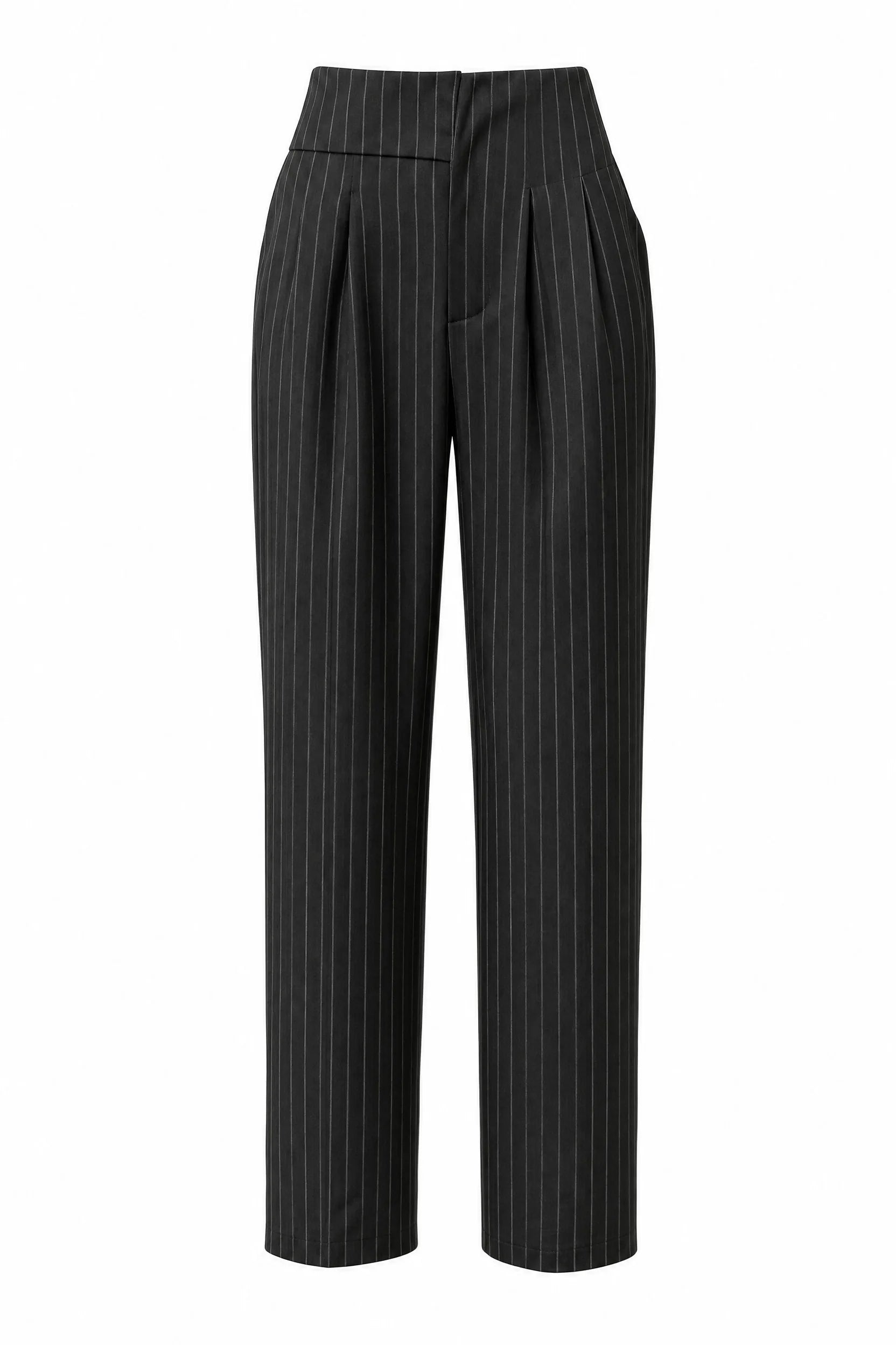 Pantalon tailleur rayé taille haute | Lounelle Paris