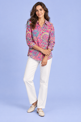 Pink Oversized Paisley Shirt