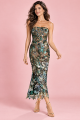 Black Strapless Bodycon Dress