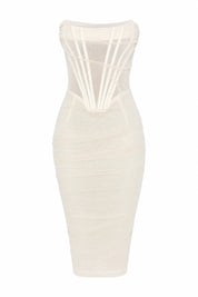 Robe bandeau effet corset | Lounelle Paris