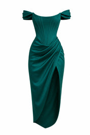 Robe bustier à fente haute | Lounelle Paris