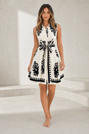 Robe col chemise ceinturée | Lounelle Paris