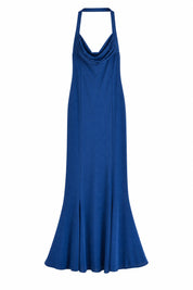 Robe longue bleue col licou | Lounelle Paris