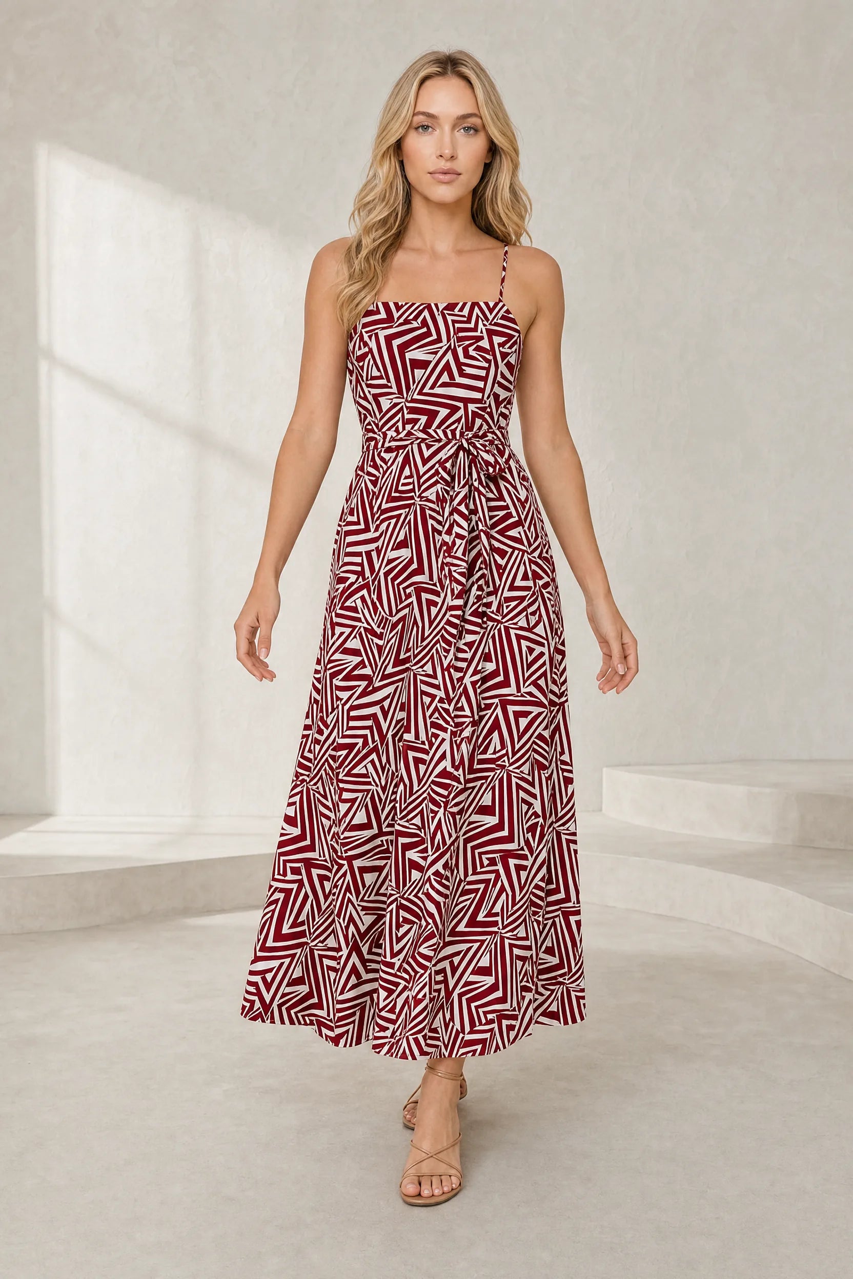 Robe longue bordeaux dos nu | Lounelle Paris