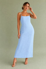 Square-Neck Strappy Maxi Dress