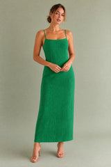 Square-Neck Strappy Maxi Dress
