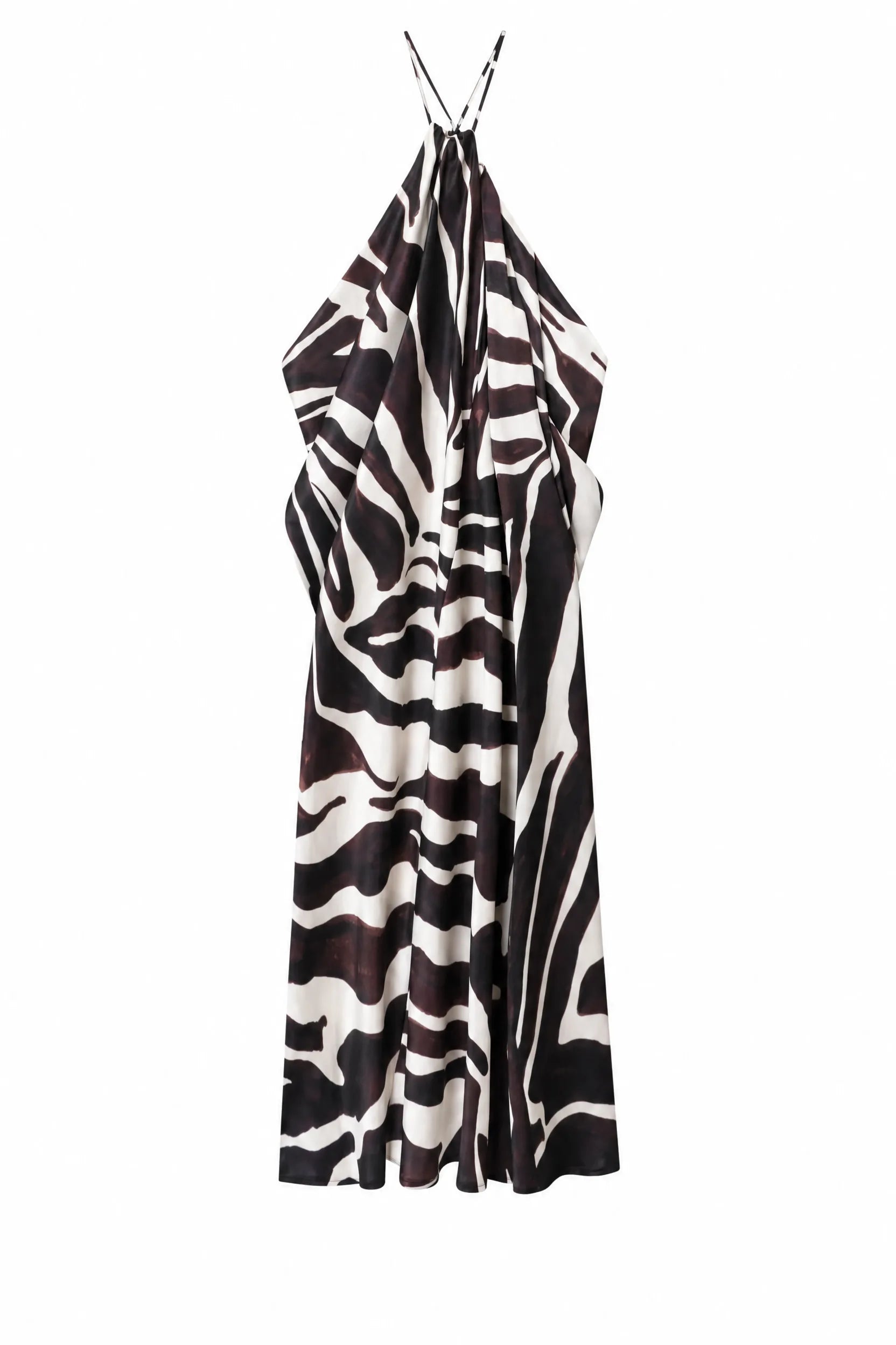 Robe longue col licou imprimé animalier | Lounelle Paris
