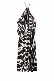 Robe longue col licou imprimé animalier | Lounelle Paris