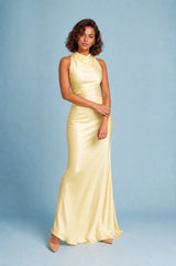 Backless Halter-Neck Maxi Dress
