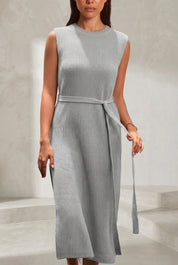 Robe longue en maille fendue | Lounelle Paris