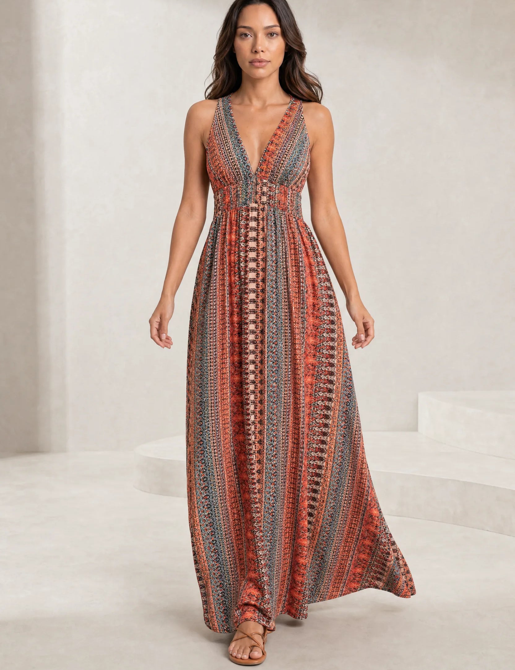 Robe longue fluide dos nu | Lounelle Paris