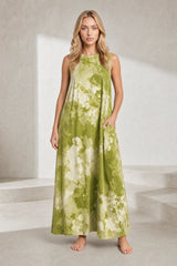 Robe longue tie-dye