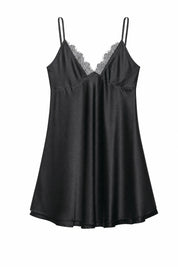 Robe nuisette col V dentelle | Lounelle Paris