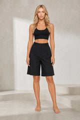 Short ample taille haute