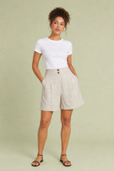 High-Waisted Paperbag Shorts