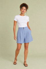 High-Waisted Paperbag Shorts