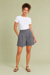 High-Waisted Paperbag Shorts