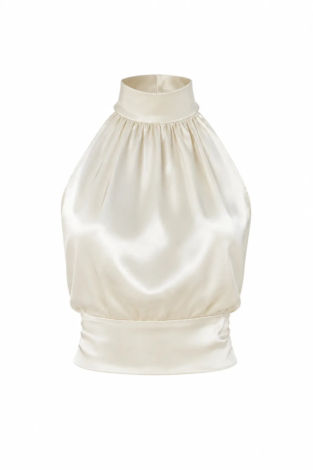 Top ivoire dos nu satiné | Lounelle Paris