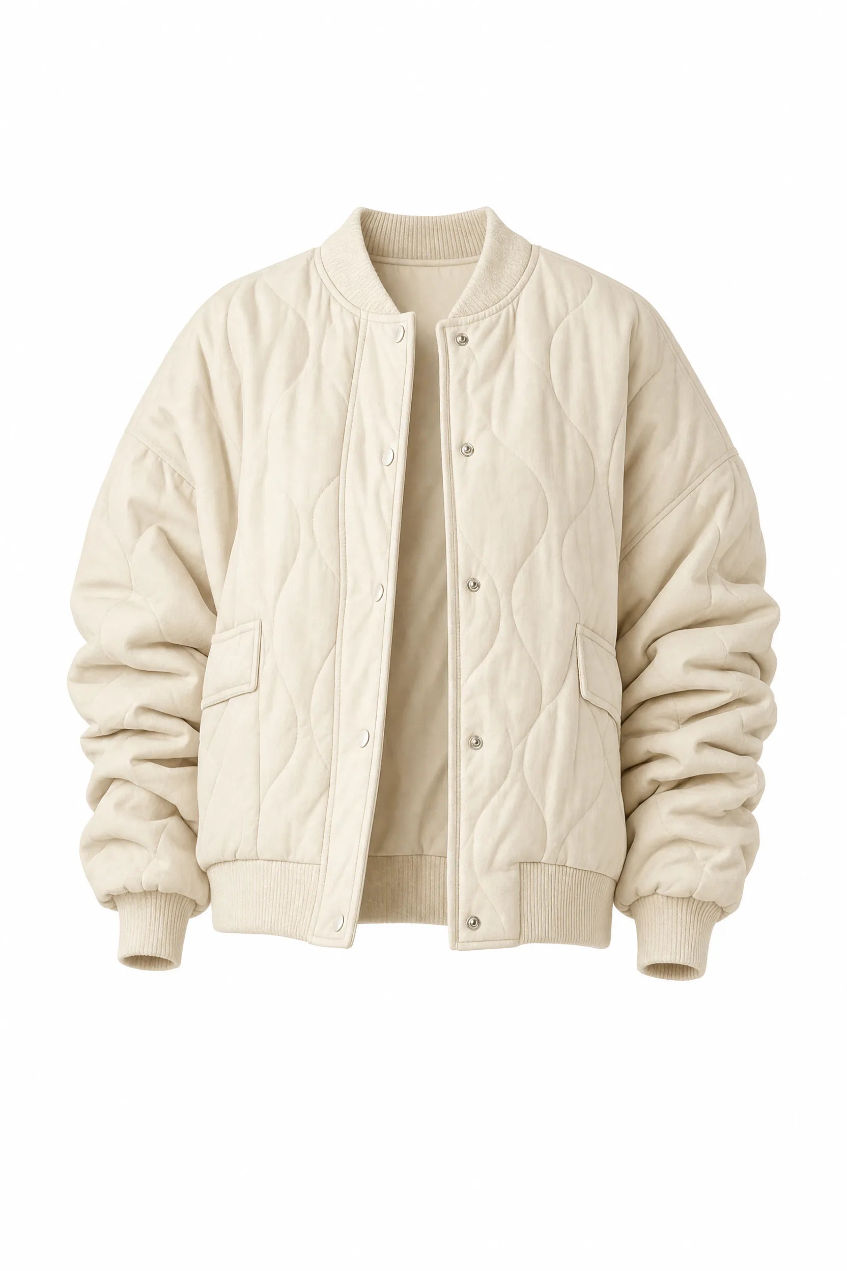 Veste matelassée ample col montant | Lounelle Paris