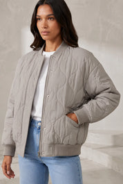 Veste matelassée ample col montant | Lounelle Paris