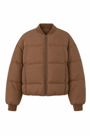 Veste matelassée courte col baseball | Lounelle Paris