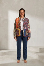 Veste matelassée patchwork coupe ample | Lounelle Paris