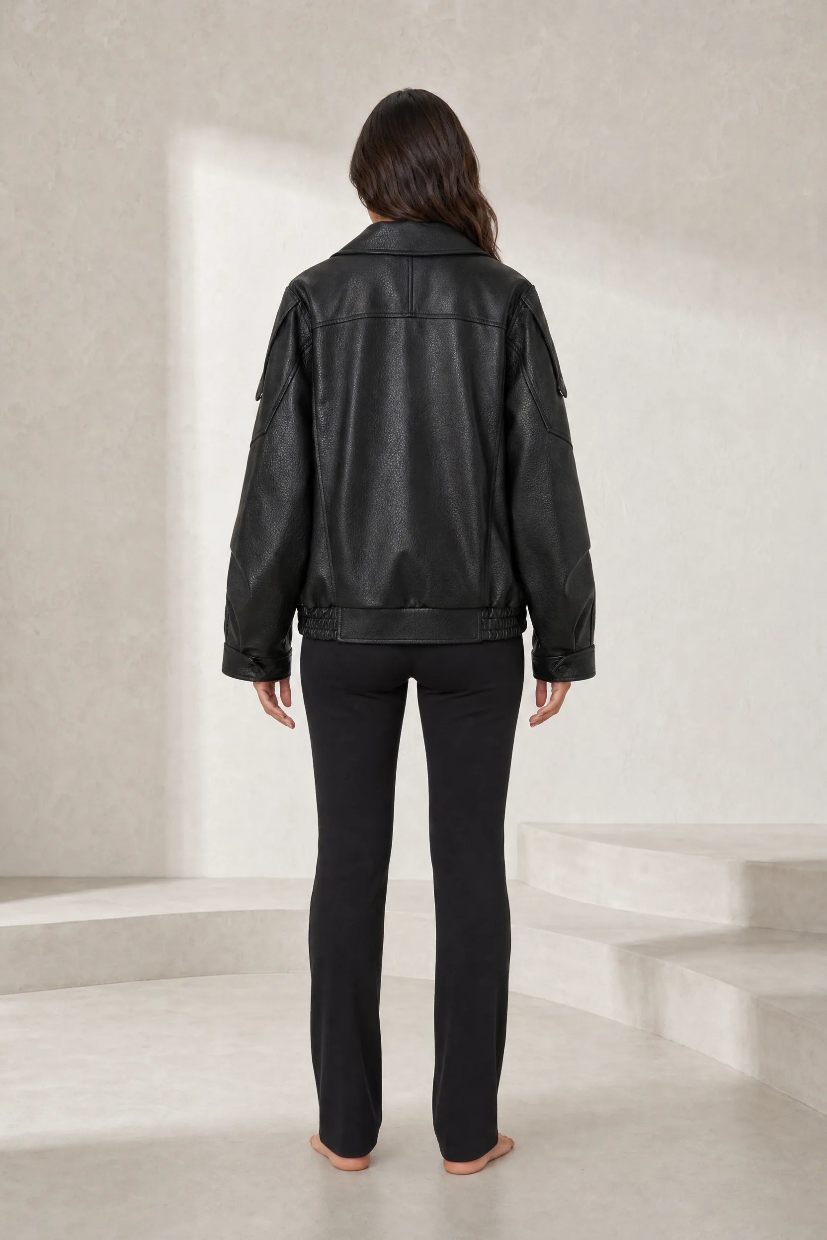 Veste motard ample ceinturée | Lounelle Paris